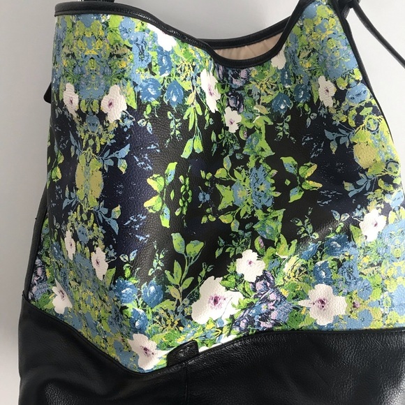 Charlotte Ronson Floral Tote Bag - Picture 2 of 12